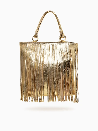 Fringe Tote Gold