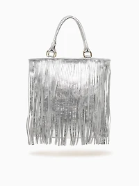 Fringe Tote Silver