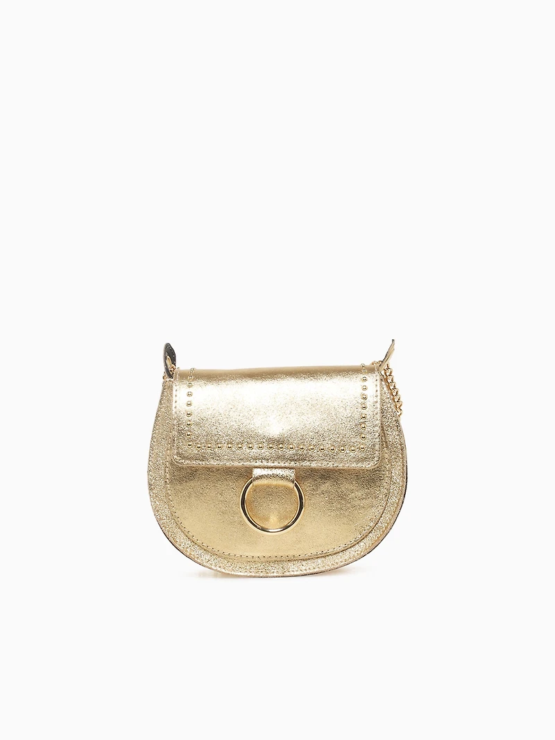 Peach Ring Crossbody Gold