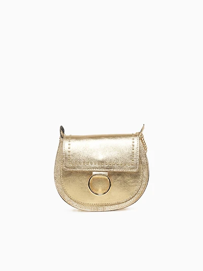 Peach Ring Crossbody Gold