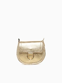 Peach Ring Crossbody Gold