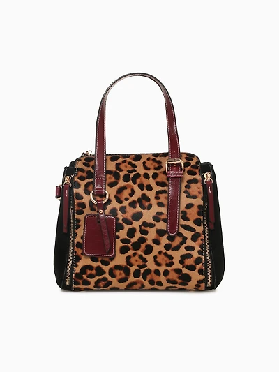 Lisa Top Handle Cheetah Print