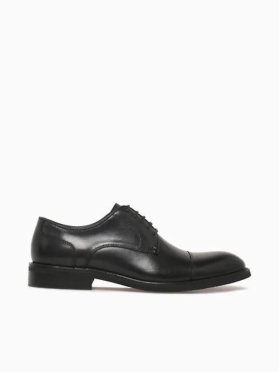 Criston Black Brushed Calf Leather