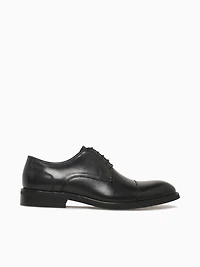 Criston Black Brushed Calf Leather