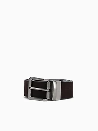 The Belt Brown Cow Suede Reversible