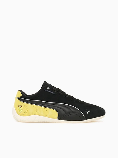Ferrari Speedcat Blk Yellow suede