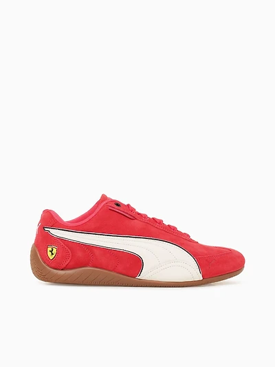 Ferrari Speedcat Red White suede