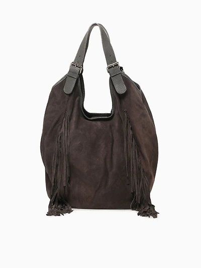 Claire Suede Fringe Cuoio