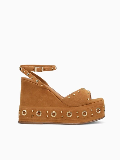Hamleigh Tan Gold suede