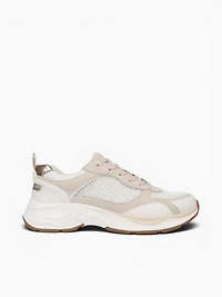 Zoie White Porcelain leather Fabric