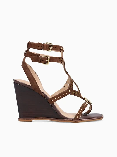Beatrice Brownie Suede Leather