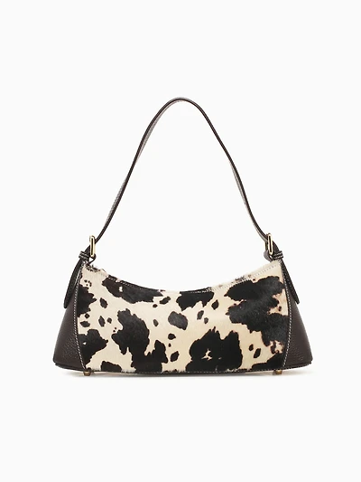 Opal Front Pony Shoulder Bag Brown
