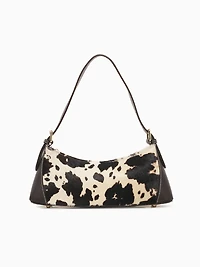 Opal Front Pony Shoulder Bag Brown