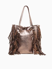 Shopper Big Boho Tote Bronzo Scuro