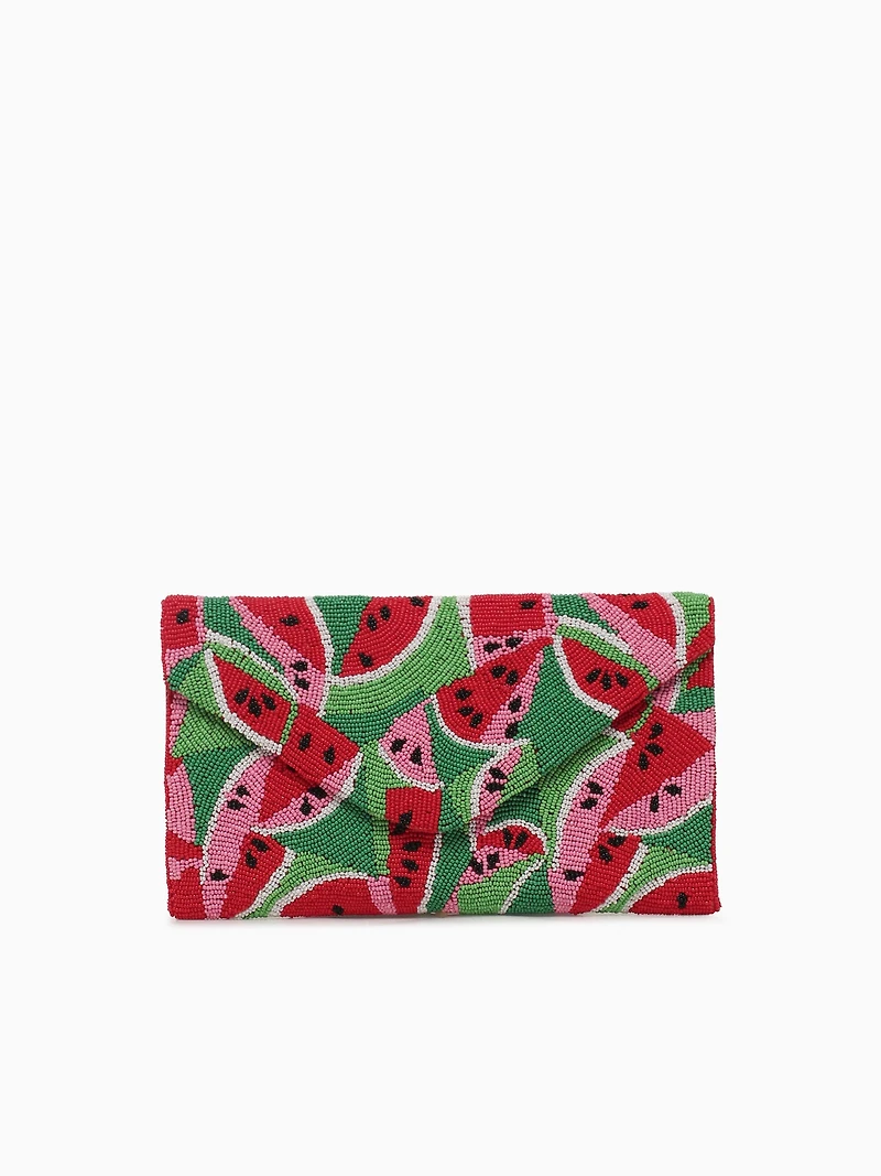 Watermelon Beaded Clutch Multi