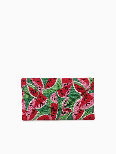 Watermelon Beaded Clutch Multi