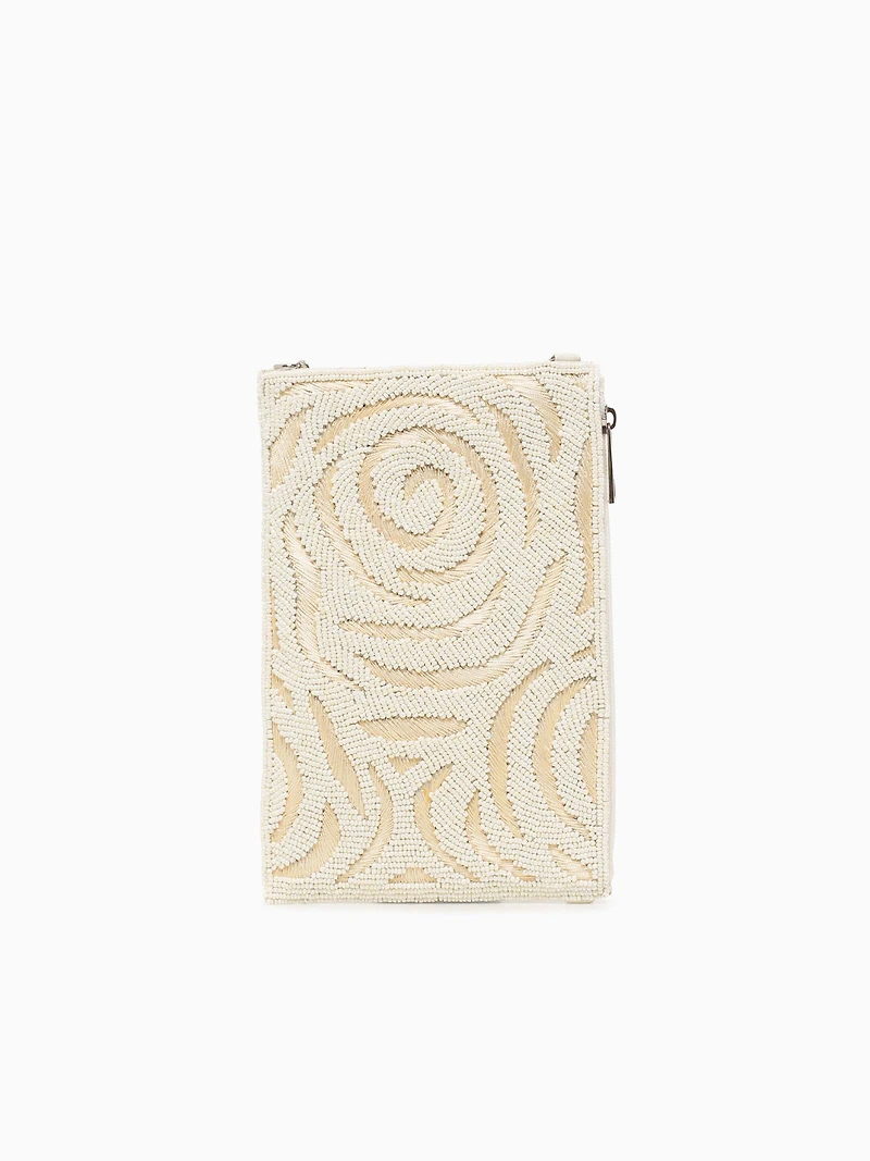 Flower Cell Phone Bag Pearl