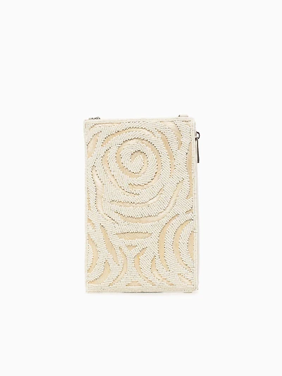 Flower Cell Phone Bag Pearl