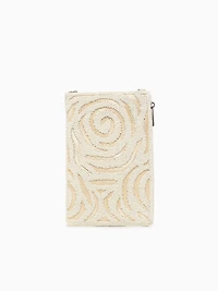 Flower Cell Phone Bag Pearl