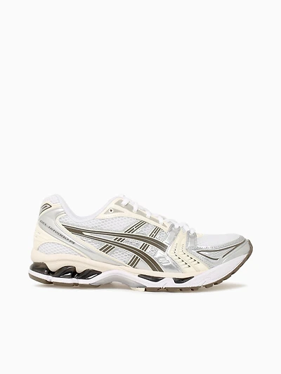 Gelkayano 14 White Ivory leather Mesh