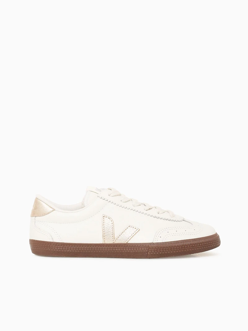 Volley White Platine O.t Leather