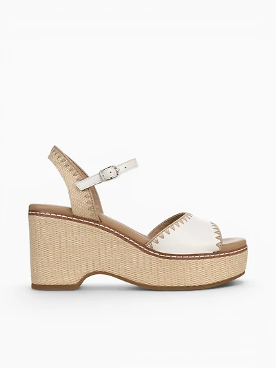 Della Warm White Leather