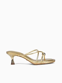 Sylvia Ouro Metal Bala Leather