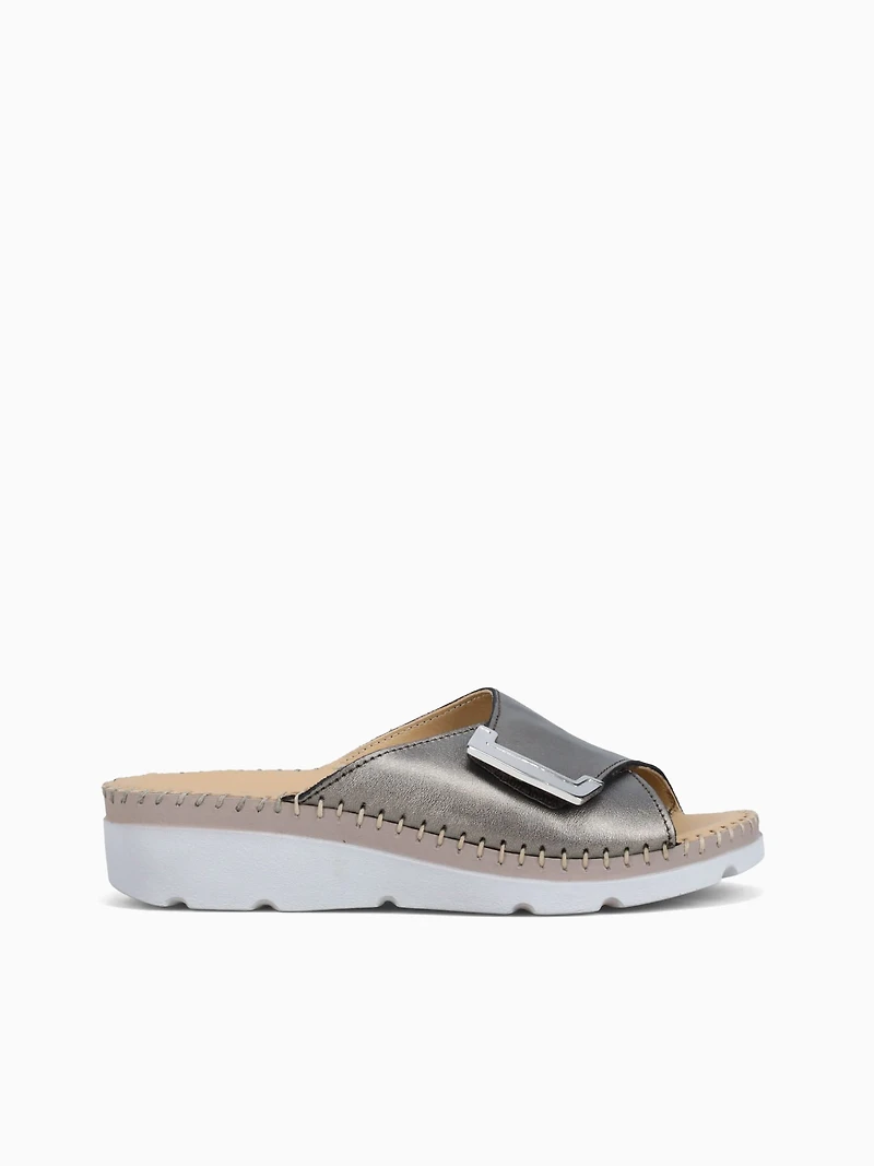 Agua Pewter Leather