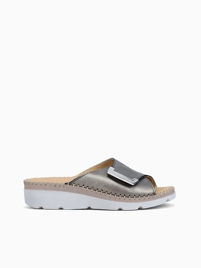Agua Pewter Leather