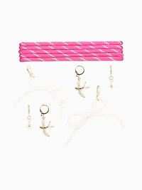Pink Cord Charm Kit