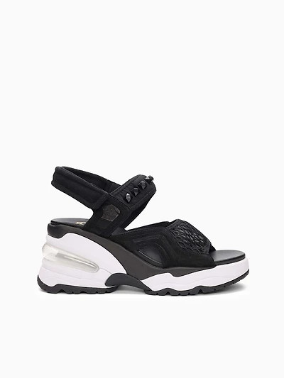 Diva Black Lycra Suede