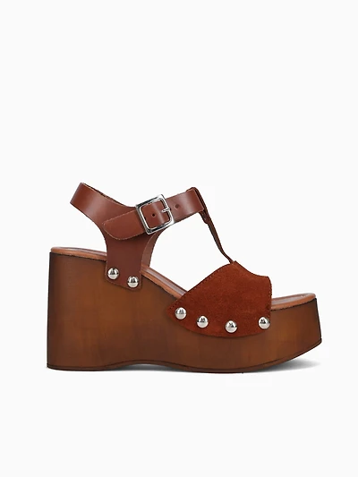 6197 Brown Cuero suede Leather