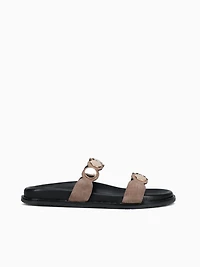 Kiraz Sand Beige Suede