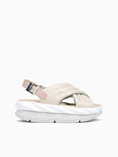 Mellow Mana Cream Metallic Leather