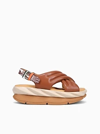 Mellow Mana Brown Metallic Leather