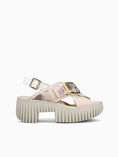 Plia Juno Blush Embossed Leather