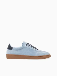 Mikhail Blue Cow Suede