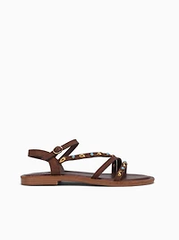 Charlotte Brown Suede Leather