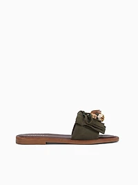 Frieda Green Suede Leather