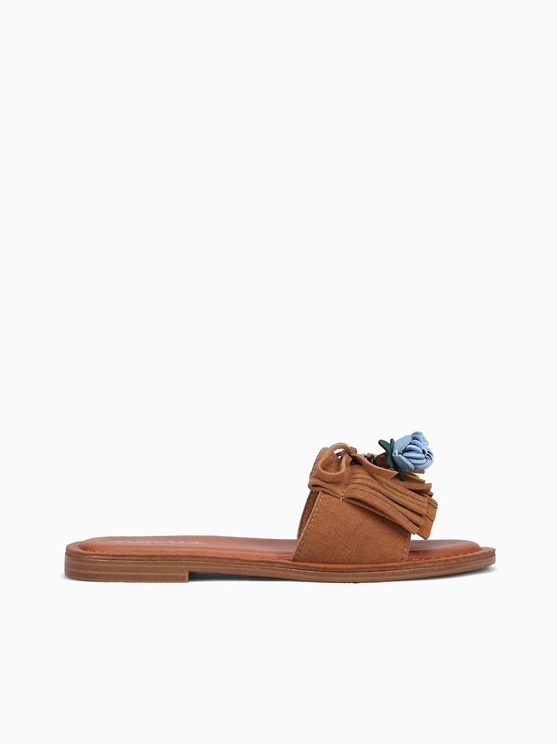 Frieda Camel Suede Leather