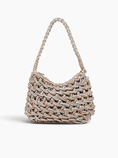Lina Shoulder Bag Light Gold Multi