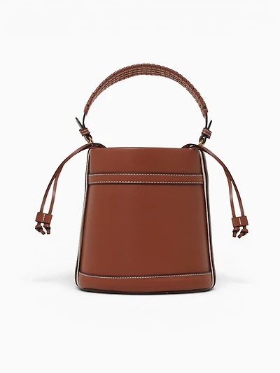 Elle Bucket Shoulder Bag Brown