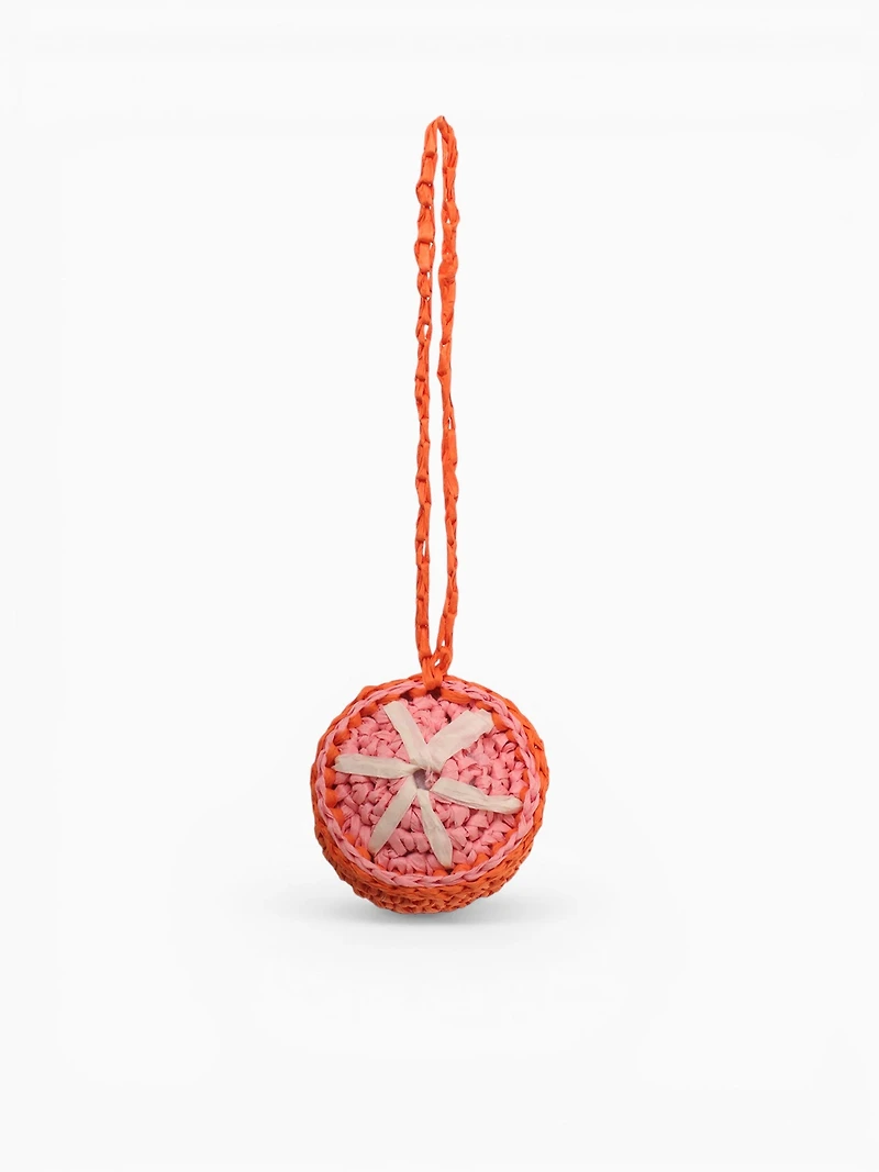 Grapefruit Slice Bag Charm