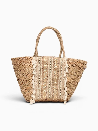 Coral Tote Beige
