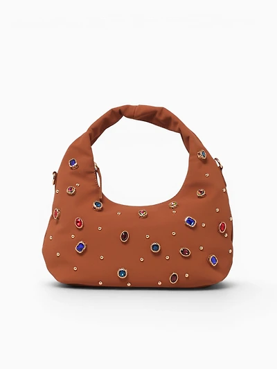 Gilded Shoulder Bag Tan