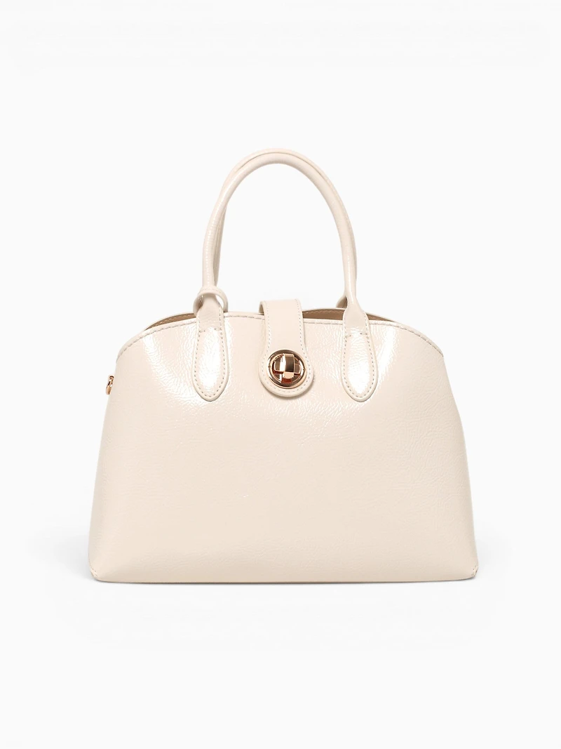 Grace Top Handle Off White Pat