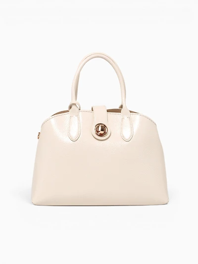 Grace Top Handle Off White Pat