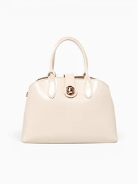 Grace Top Handle Off White Pat