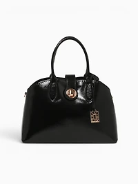 Grace Top Handle Black Pat
