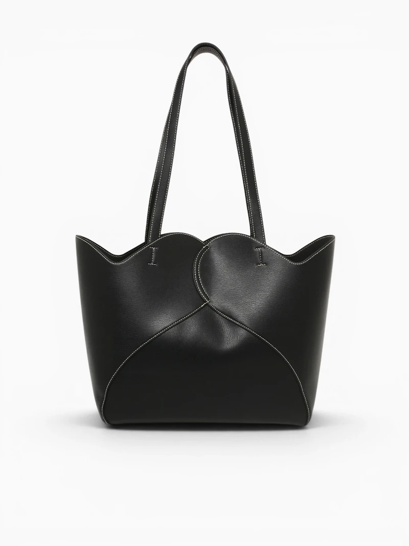 Curved Tote Black